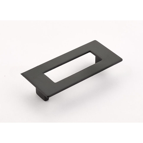 96mm Center to Center Rectangular Finestrino Cabinet Pull Matte Black Finish