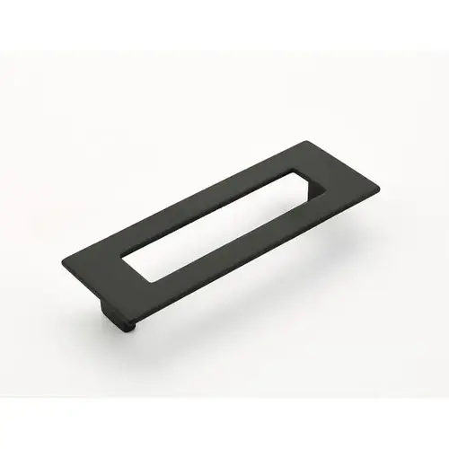 128mm Center to Center Rectangular Finestrino Cabinet Pull Matte Black Finish