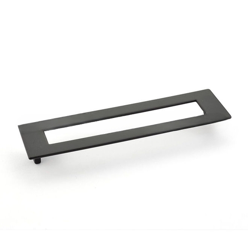 192mm Center to Center Rectangular Finestrino Cabinet Pull Matte Black Finish