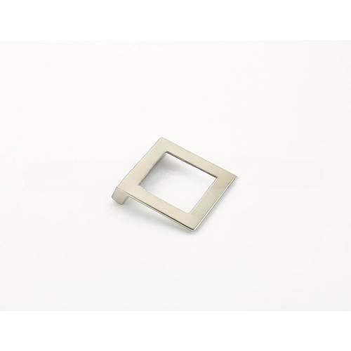 32mm Center to Center Angled Square Finestrino Cabinet Pull Satin Nickel Finish