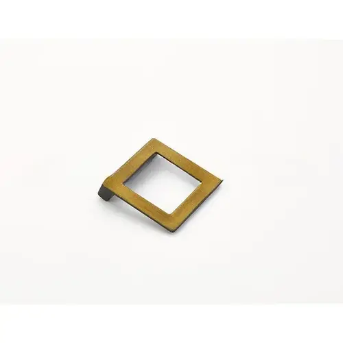 32mm Center to Center Angled Square Finestrino Cabinet Pull Burnished Bronze Finish