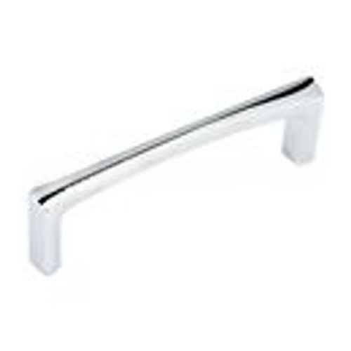 4" Center to Center Italian Contemporary Cabinet Pull Bright Chrome Finish