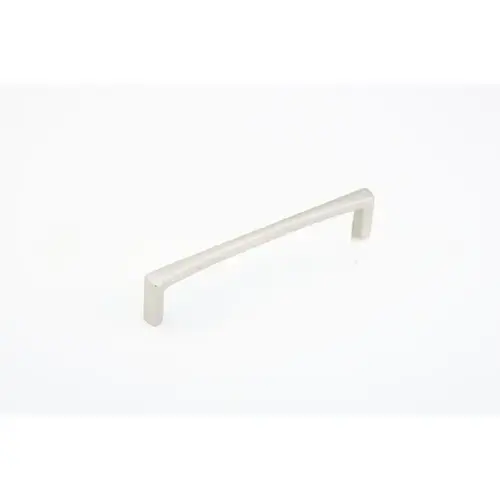 6" Center to Center Italian Contemporary Cabinet Pull Satin Nickel Finish