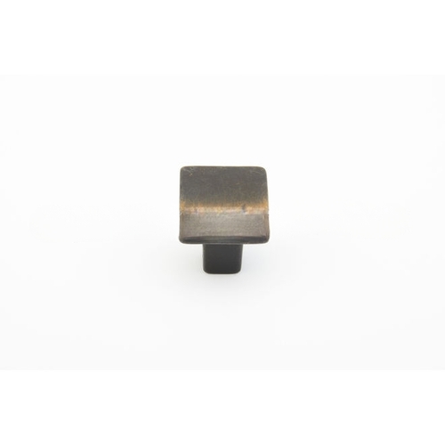 1-1/4" Vinci Square Cabinet Knob Antique Bronze Finish