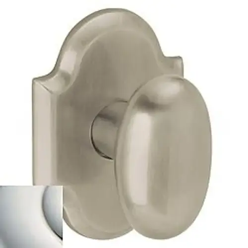 Estate Oval Knob Less Rose Polished Nickel