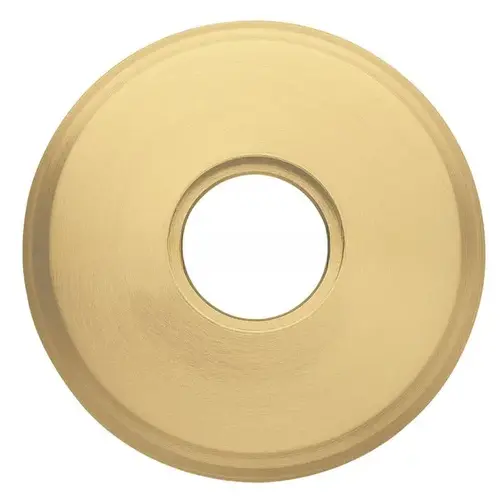 Single 2-5/8" Privacy Rose Satin Brass with Brown Finish