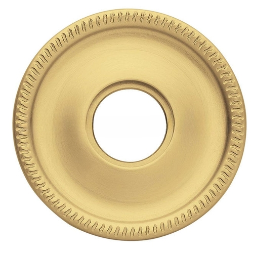 2-5/8" Passage Rose Satin Brass with Brown Finish Pair