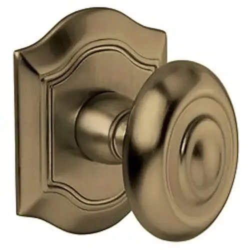 Single 5077 Knob Less Rose Antique Brass Finish