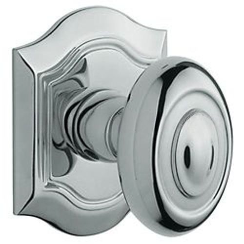 Pair 5077 Knob Less Rose Bright Chrome Finish