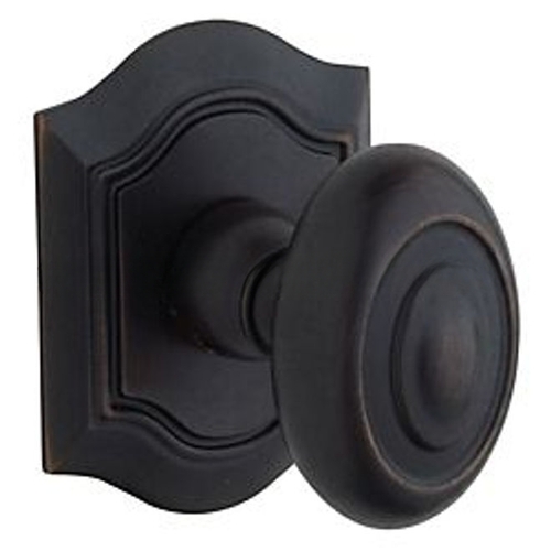 Pair 5077 Knob Less Rose Distressed Oil Rubbed Bronze Finish