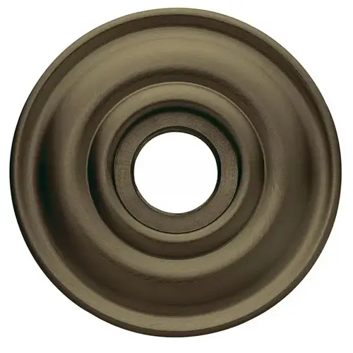 Single 2-5/8" Grooved Privacy Rose Antique Brass Finish