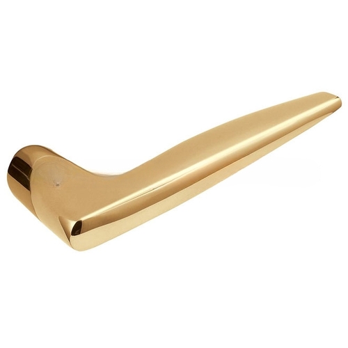 Single Left Hand 5166 Lever Less Rose Unlacquered Brass Finish