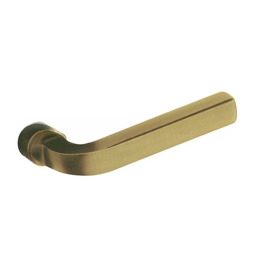 Pair 5190 Lever Less Rose Satin Brass with Brown Finish