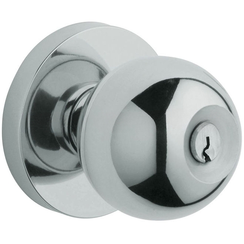 Estate Modern Knob w/Contemporary Rose Polished Chrome