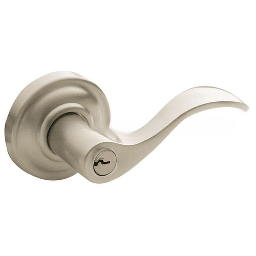 Right Hand 5259 Thick Door Wave Lever Standard Keyed Entry Lifetime Satin Nickel Finish