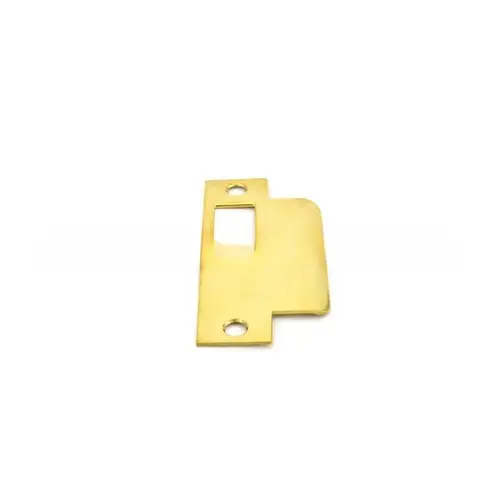 Left Hand 1-5/8" Extended Lip ASA Strike For 2-3/4" Backset Latch Only Unlacquered Brass Finish