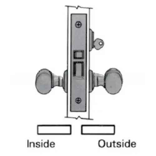 Left Hand Electronic Fail Safe 2-3/4" Backset Mortise Lock Body Venetian Bronze Finish