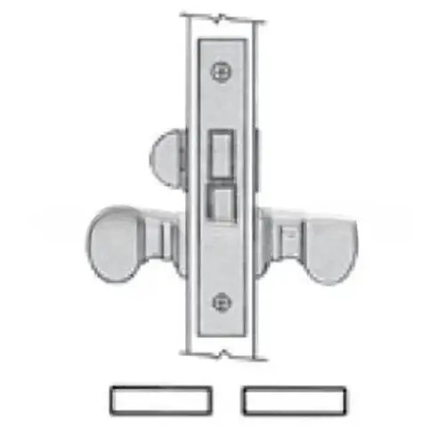 Left Hand Reverse Interior Privacy 2-3/4" Backset Mortise Lock Body Unlacquered Brass Finish