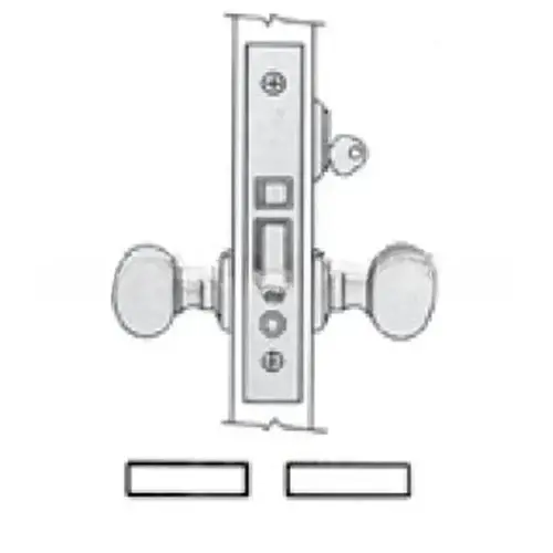 Right Hand Reverse Lever Strength Interior Corridor / Office 2-3/4" Backset Mortise Lock Body Unlacquered Brass Finish