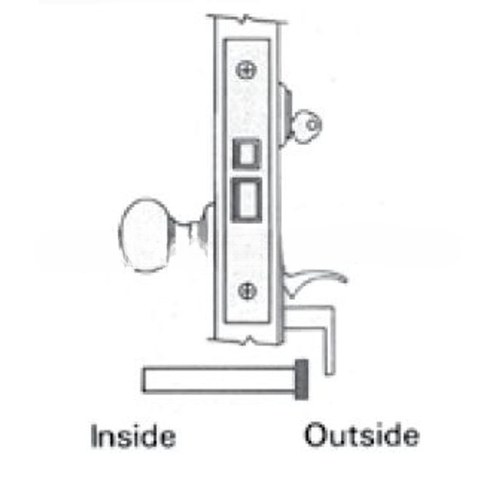 Right Hand Reverse Lever Strength Electric Strike Entrance Handleset by Lever 2-3/4" Backset Mortise Lock Body Lifetime Brass Finish