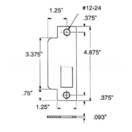 Right Hand Latch Only ASA Strike Oil Rubbed Bronze Finish