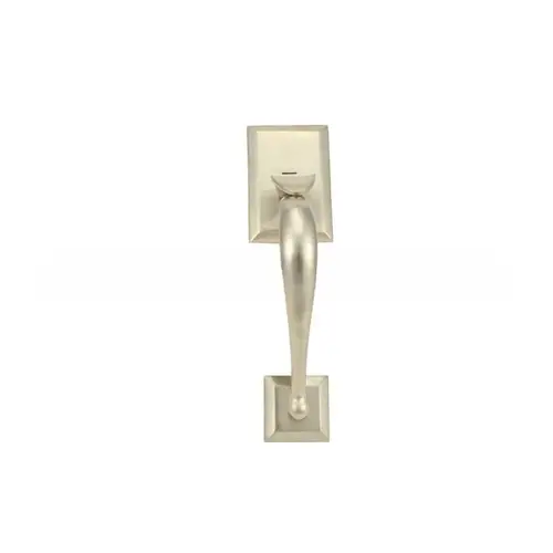 Concord Active Exterior Mortise Trim Lifetime Satin Nickel Finish