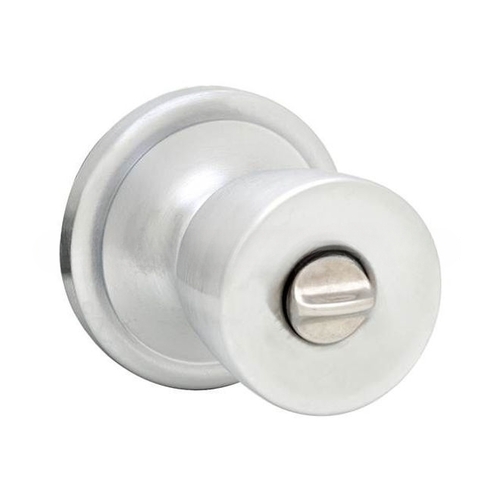 Kwikset Abbey Privacy Door Lock with 6AL Latch and RCS Strike Satin Chrome Finish