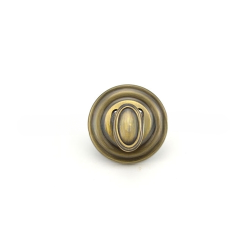 Traditional Turn Knob Assembly Antique Brass Finish