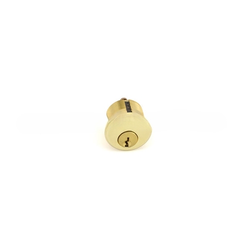 1" Mortise Cylinder with Emhart Cam Lifetime Brass Finish