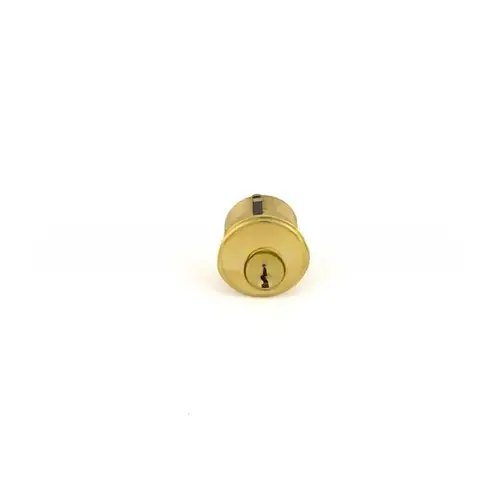 1" Mortise Cylinder with Emhart Cam Unlacquered Brass Finish