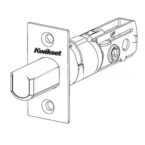 * Kwikset Adjustable Square Deadbolt Latch Matte Black Finish