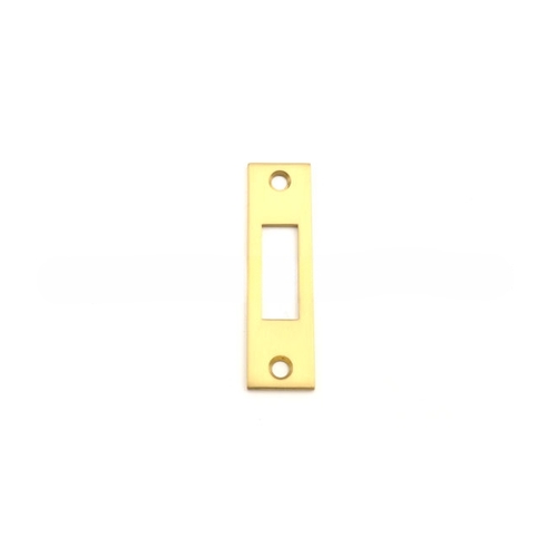 1" x 3-5/8" Mortise Deadlock Strike Vintage Brass Finish