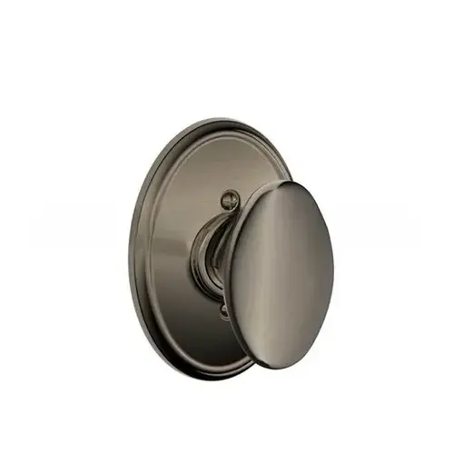 Siena Knob with Wakefield Rose Half Dummy Antique Nickel Finish