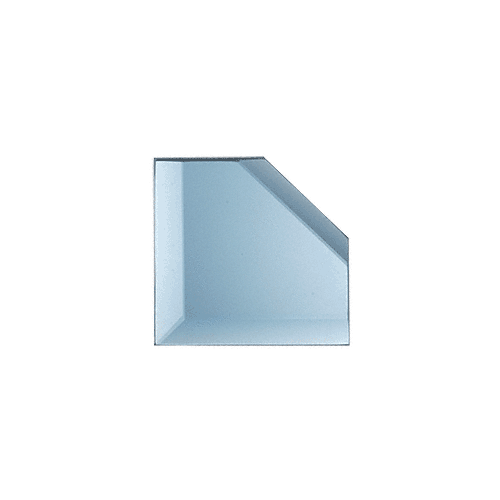 2" Blue Color Mitered Clean Cut Beveled Mirror Corner