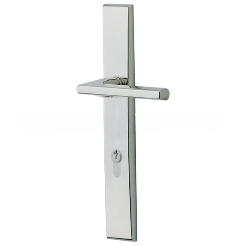 Lakeshore Multi Point Trim Keyed Entry with Turn Knob Configuration 4 Bright Chrome Finish