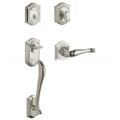 Bethpage Sectional Tubular Right Hand Full Dummy Handleset Lifetime Bright Nickel Finish