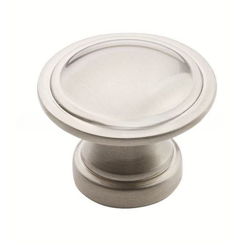 1-3/16" (30 mm) Allison Value Cabinet Knob Satin Nickel Finish - pack of 10