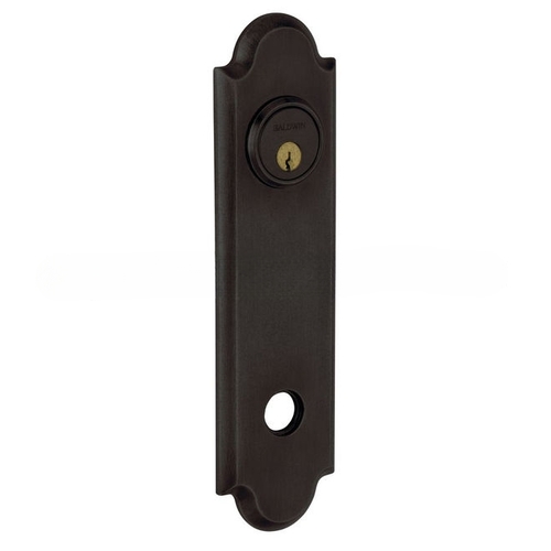 10-5/9" Arch Single Passage Rose Distressed Oil Rubbed Bronze Finish