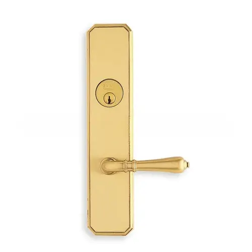 Left Hand Classroom 2-3/4" Backset Mortise Lockset with 752 Lever and 11000 Plate Bright Brass Finish