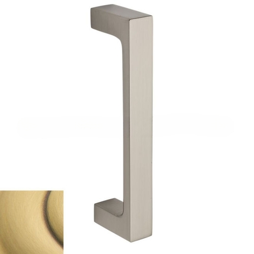 Atlanta 7" Center to Center Door Pull Satin Brass with Brown Finish