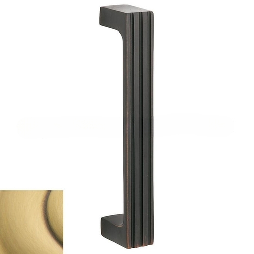 Tremont 7" Center to Center Door Pull with MTG1 Mounting Hardware Satin Brass With Brown Finish