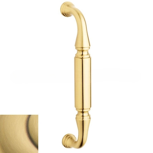 Richmond 8" Center to Center Door Pull Satin Brass with Brown Finish