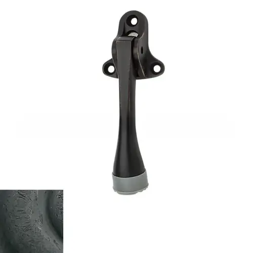 4" Lever Door Holder Distressed Oil Rubbed Bronze Finish