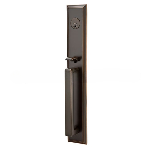 Mercury Right Hand 2-3/8" Or 2-3/4" Backset Single Cylinder Melrose Tubular Handleset, Oil Rubbed Bronze Finish