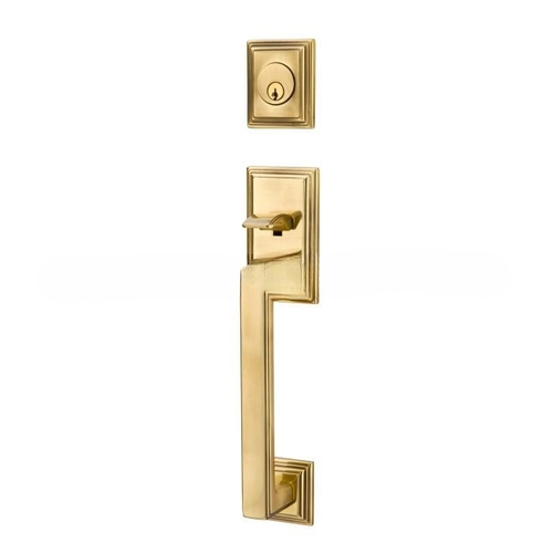 Belmont 2-3/8" Or 2-3/4" Backset Single Cylinder Hamden Tubular Handleset, French Antique Brass Finish