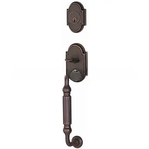 Lancaster 2-3/8" Or 2-3/4" Backset Single Cylinder Knoxville Tubular Handleset, French Antique Brass Finish