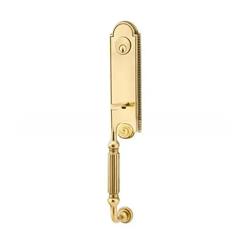 Diamond Crystal 2-3/8" Or 2-3/4" Backset Single Cylinder Orleans Tubular Handleset, French Antique Brass Finish