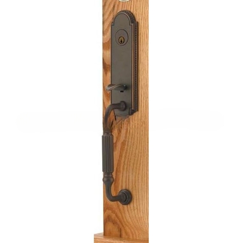 Victoria 2-3/8" Or 2-3/4" Backset Single Cylinder Orleans Tubular Handleset, Oil Rubbed Bronze Finish