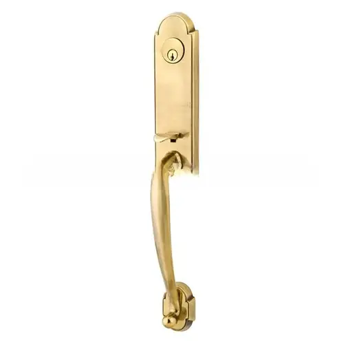 Turino Right Hand 2-3/8" Or 2-3/4" Backset Single Cylinder Richmond Tubular Handleset, French Antique Brass Finish