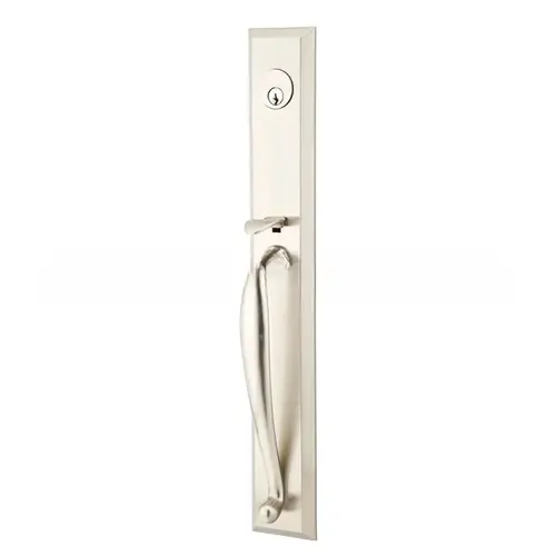 Athena Right Hand 2-3/8" Or 2-3/4" Backset Single Cylinder Jefferson Tubular Handleset, Satin Nickel Finish